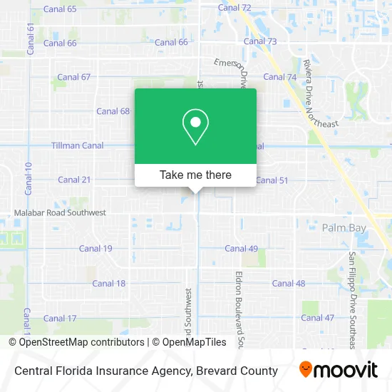 Central Florida Insurance Agency map