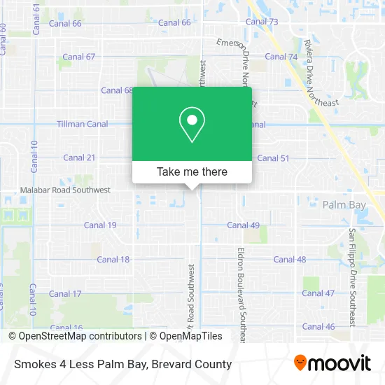 Smokes 4 Less Palm Bay map