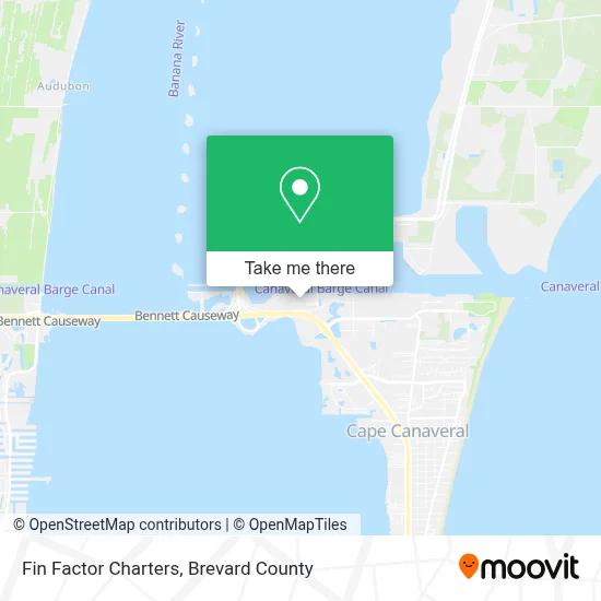 Fin Factor Charters map