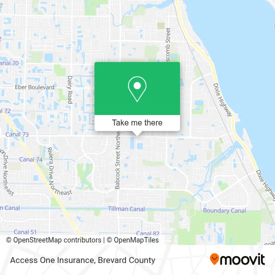Access One Insurance map