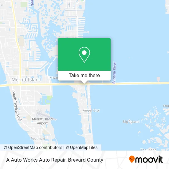 A Auto Works Auto Repair map