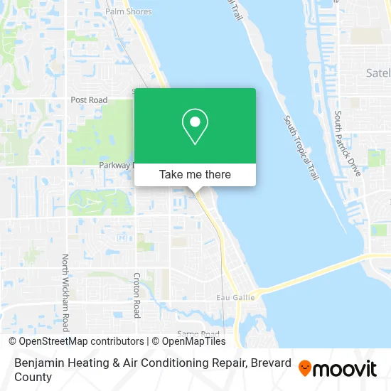 Benjamin Heating & Air Conditioning Repair map