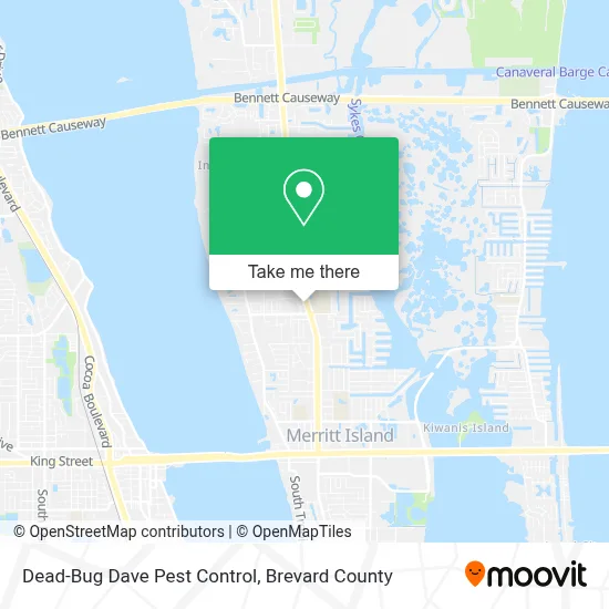 Dead-Bug Dave Pest Control map