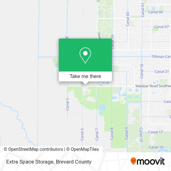 Extra Space Storage map