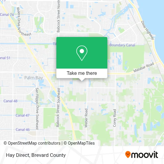 Hay Direct map