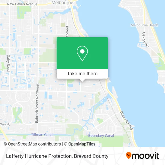 Lafferty Hurricane Protection map