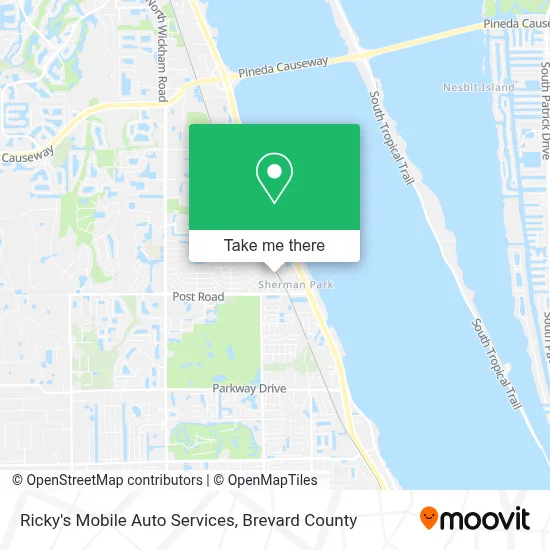 Ricky's Mobile Auto Services map