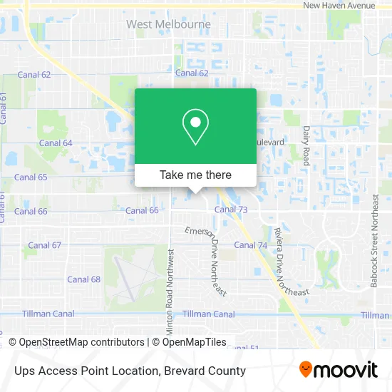 Ups Access Point Location map
