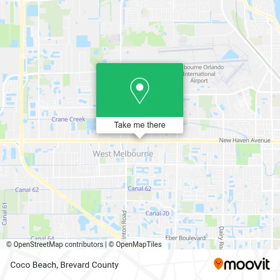 Coco Beach map