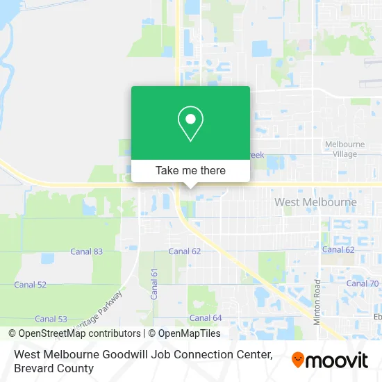 West Melbourne Goodwill Job Connection Center map