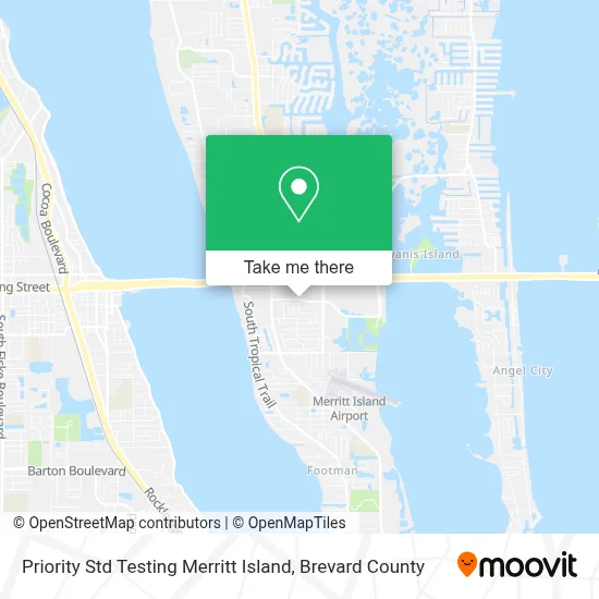 Priority Std Testing Merritt Island map