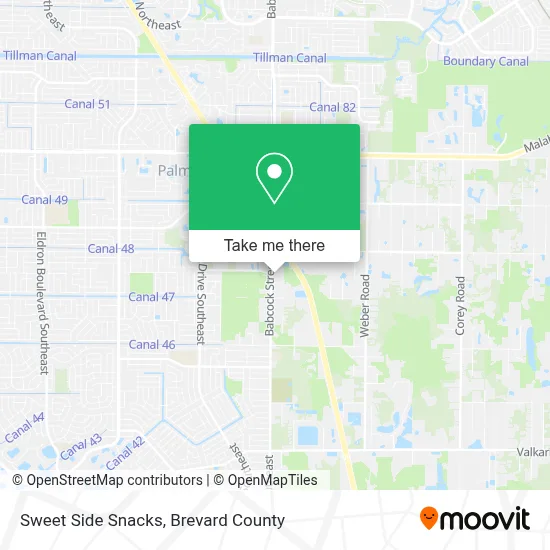 Sweet Side Snacks map