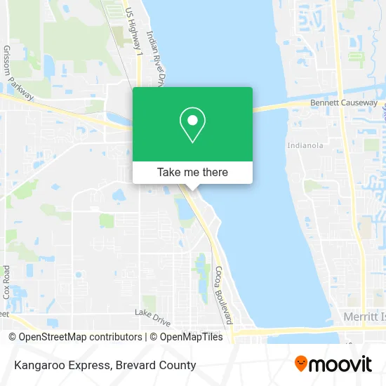 Kangaroo Express map