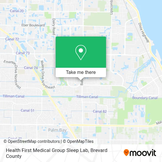 Health First Medical Group Sleep Lab map