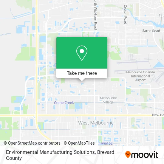 Environmental Manufacturing Solutions map