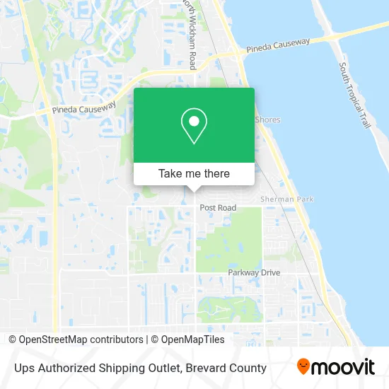 Ups Authorized Shipping Outlet map