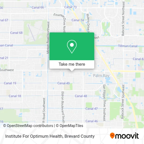 Institute For Optimum Health map
