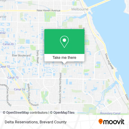 Delta Reservations map