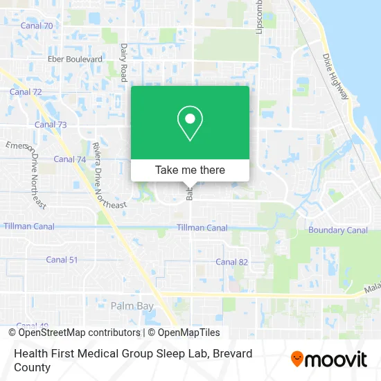 Health First Medical Group Sleep Lab map