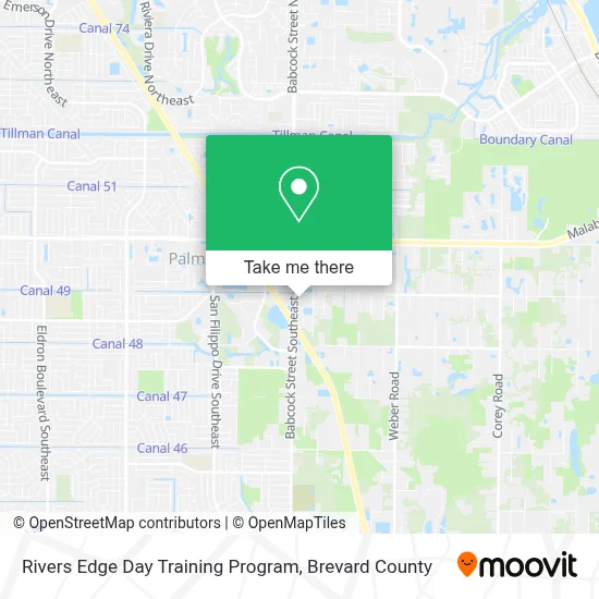Rivers Edge Day Training Program map
