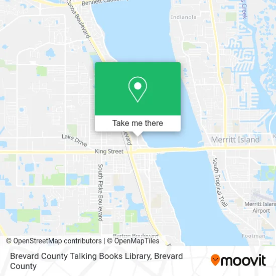 Brevard County Talking Books Library map