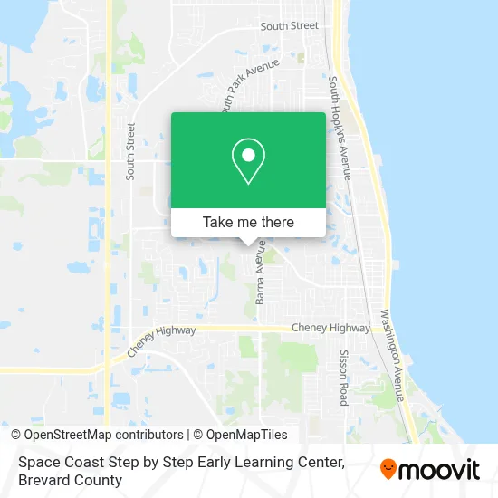 Space Coast Step by Step Early Learning Center map