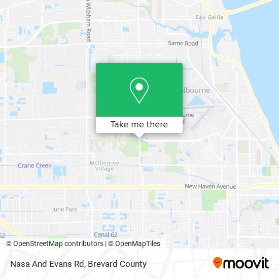 Nasa And Evans Rd map