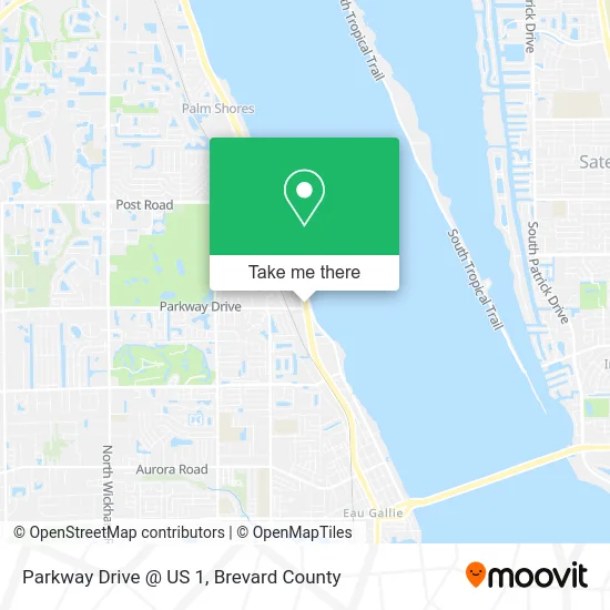 Parkway  Drive @ US 1 map