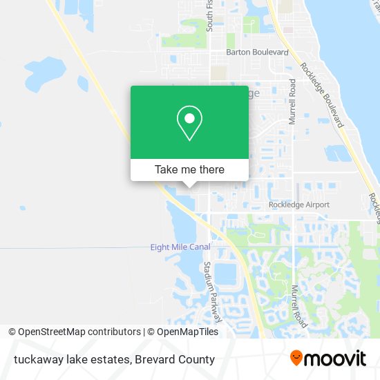 Mapa de tuckaway lake estates