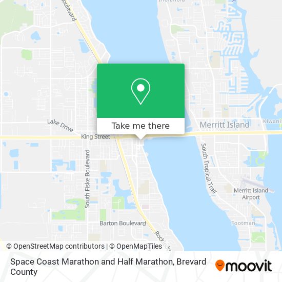 Space Coast Marathon and Half Marathon map