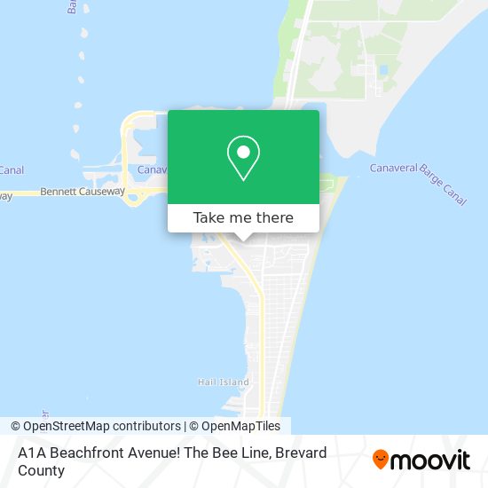 A1A Beachfront Avenue! The Bee Line map