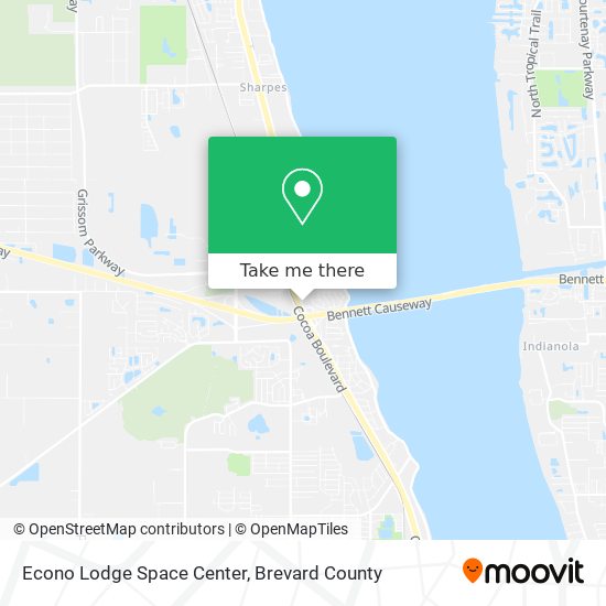 Econo Lodge Space Center map