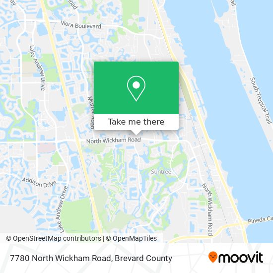 Mapa de 7780 North Wickham Road