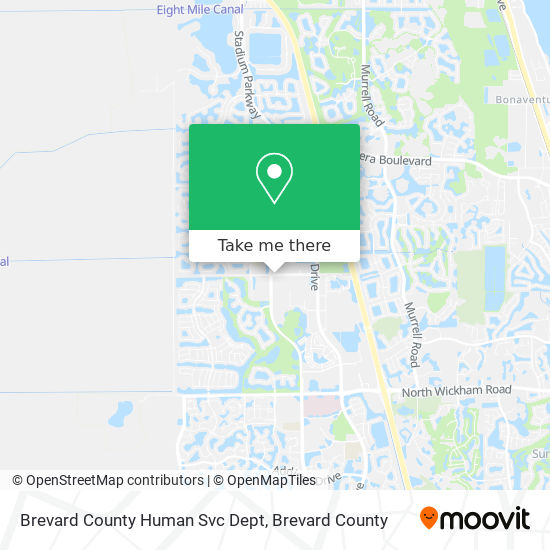 Brevard County Human Svc Dept map