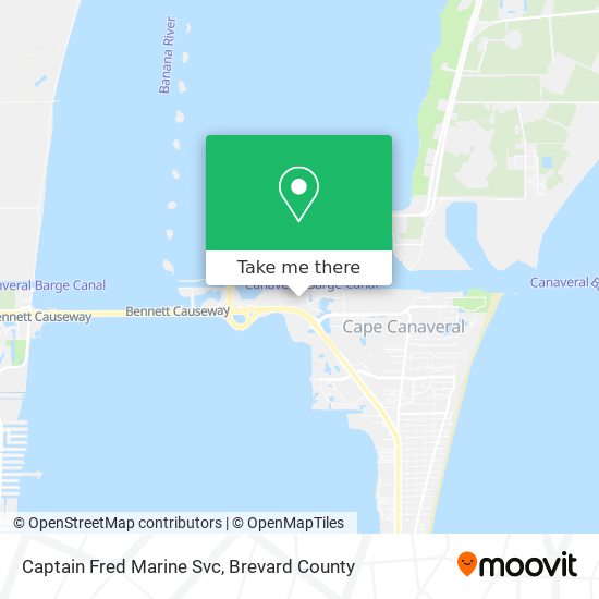 Captain Fred Marine Svc map