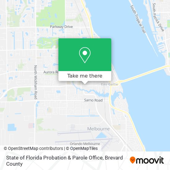 State of Florida Probation & Parole Office map