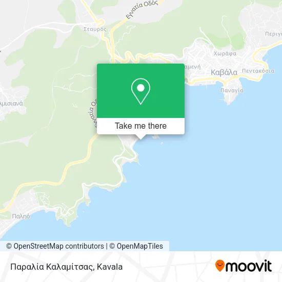 Παραλία Καλαμίτσας map