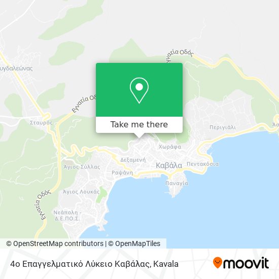 4ο Επαγγελματικό Λύκειο Καβάλας map