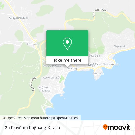 2ο Γυμνάσιο Καβάλας map