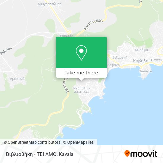 Βιβλιοθήκη - ΤΕΙ ΑΜΘ map