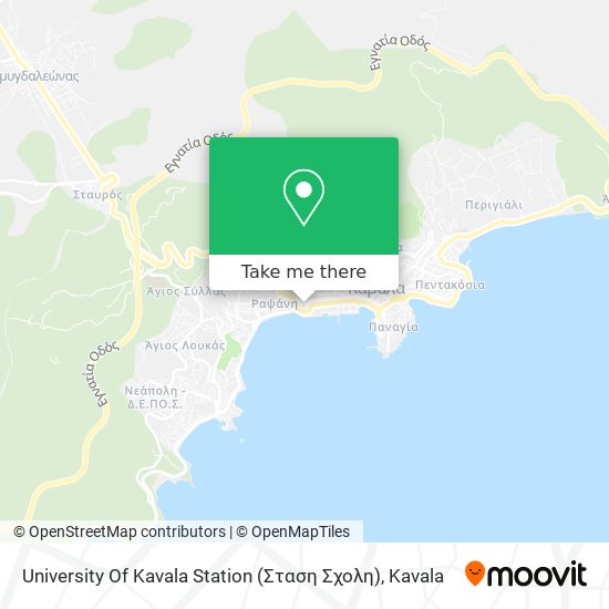 University Of Kavala Station (Σταση Σχολη) map