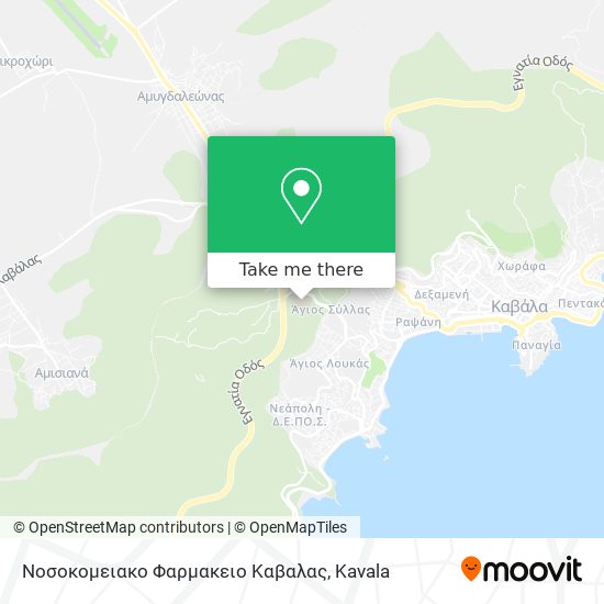Νοσοκομειακο Φαρμακειο Καβαλας map