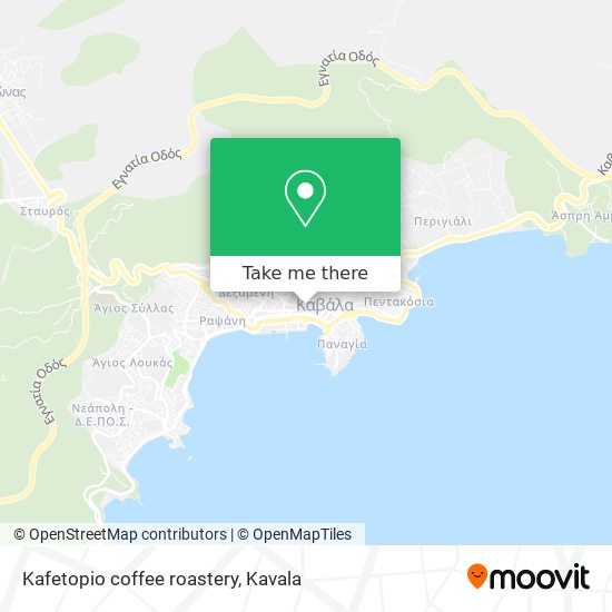 Kafetopio coffee roastery map