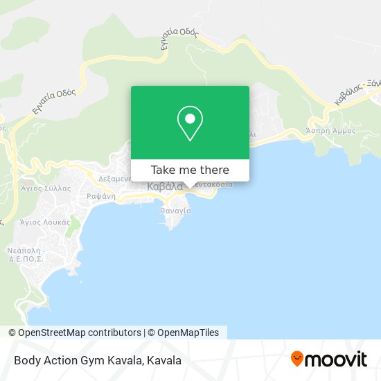 Body Action Gym Kavala map