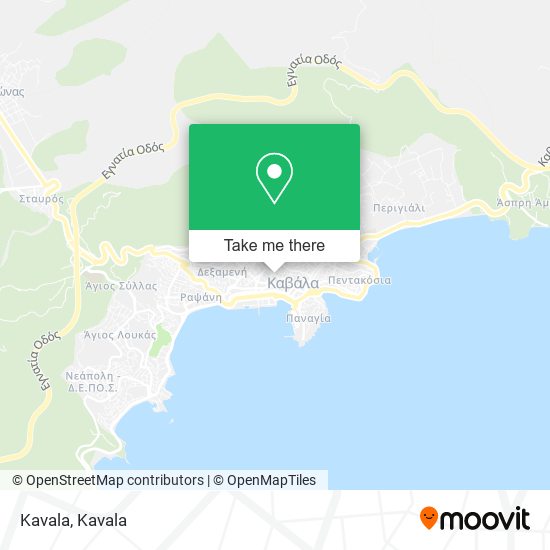Kavala map