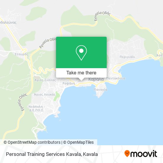 Personal Training Services Kavala map