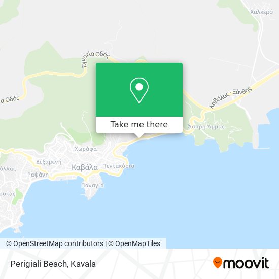 Perigiali Beach map