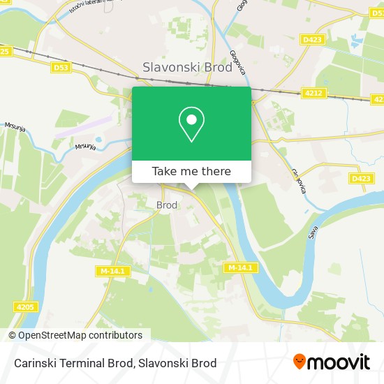 Carinski Terminal Brod map