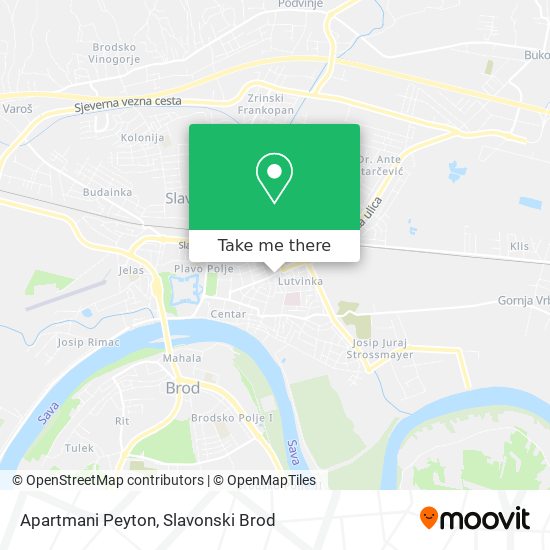 Apartmani Peyton map
