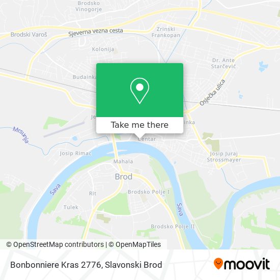 Bonbonniere Kras 2776 map